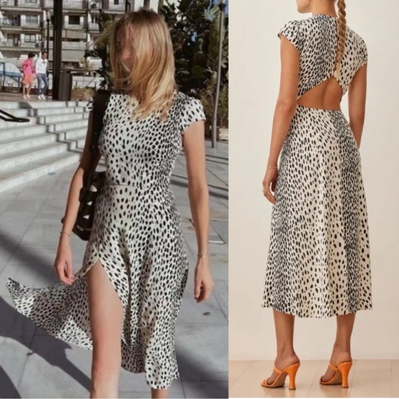 Reformation Dresses & Skirts - Reformation Gavin Midi Dress in Cheetah